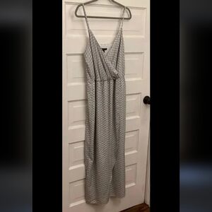 Banana Republic faux wrap spaghetti strap geometric maxi